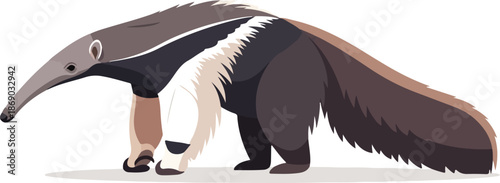 Illustration of an Ant Eater in Vector Graphics Isolated on White Background for Education or Design