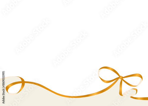 リボンのデコレーションフレーム、背景