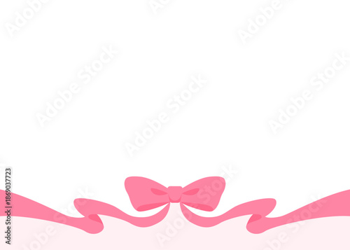 リボンのデコレーションフレーム、背景