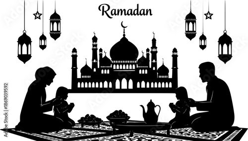 mosque or masjid vector illustration clipart sticker vector png for milad un nabi or ramdan eid mubarak