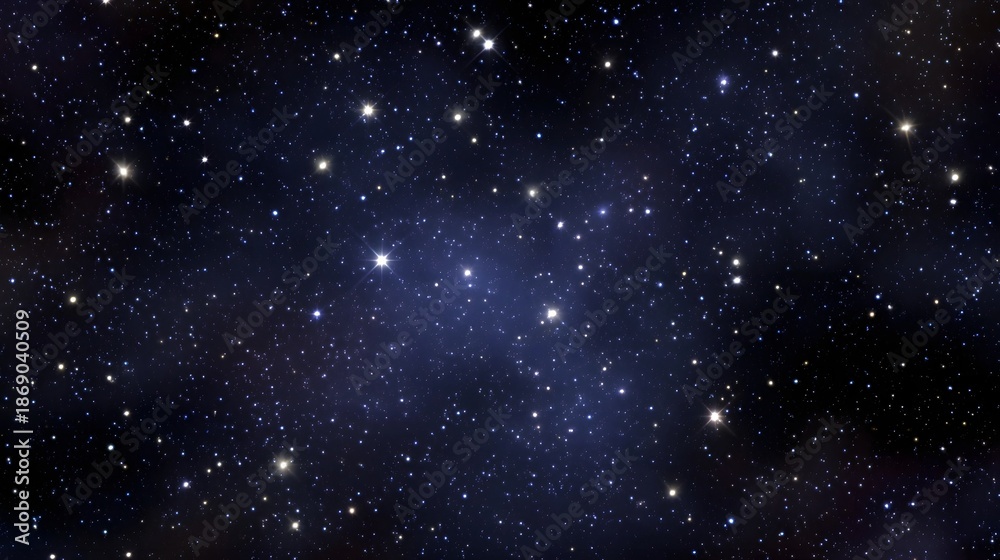 Obraz premium A deep space vista filled with countless bright twinkling stars and subtle nebulae