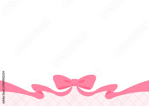 リボンのデコレーションフレーム、背景、斜め格子のパターン