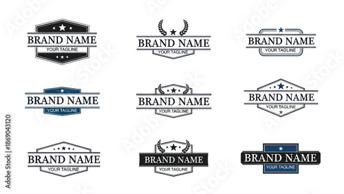 Collection of Black and White Logos.