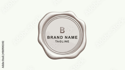 Wax Seal with Brand Name Template.