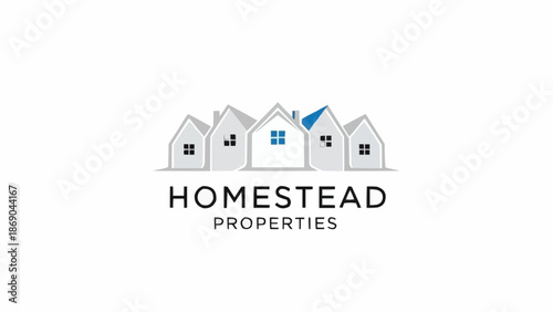 Homestead Properties Logo with Row of Houses.