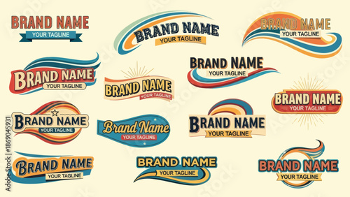 Collection of Brand Identity Logos and Emblems.