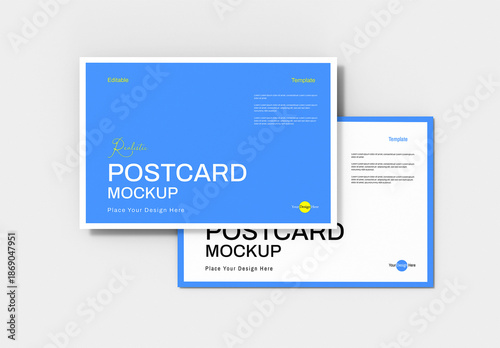 Editable Postcard Mockup