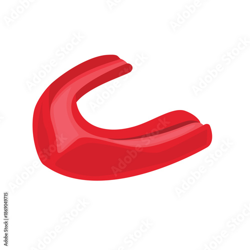Mouthguard vector illustration, mouthguard icon, mouthguard clip art, isolated on white background
