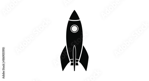 rocket on white background