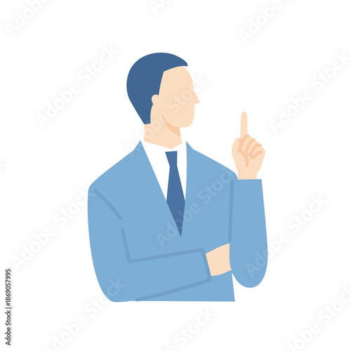 納得する管理職の男性