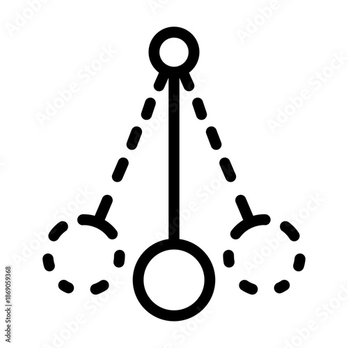 pendulum line icon