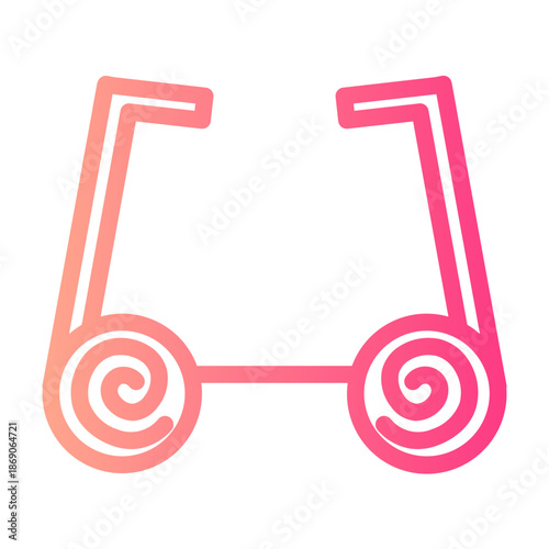 glasses gradient icon