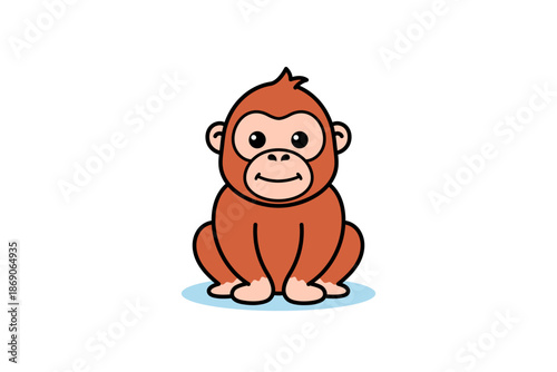 Orangutan Cartoon Illustration