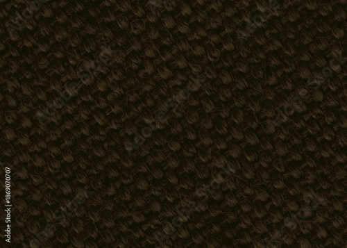 Dark brown textured background of woven fabric material