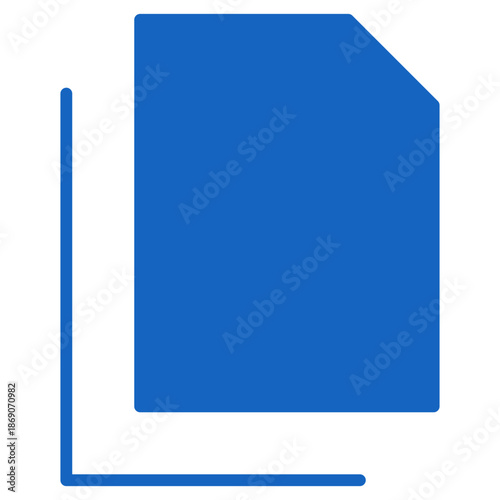 Flat Colored Copy Icon for File Duplication
