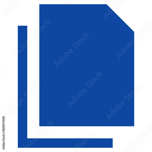 Flat Colored Copy Icon for File Duplication