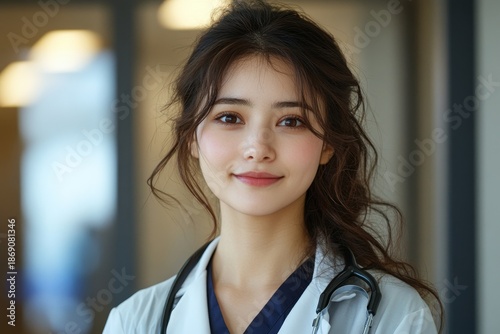 Healthcare, coat and doctor with stethoscope in hospital for wellness appointment, trust or surgery. Closeup, medical worker or cardiology with tools for checkup, consulting, Generative AI