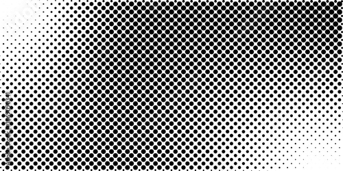 Halftone black and white dotted pattern with classic print style dot distribution ideal for modern graphic design backgrounds editorial layouts posters and timeless visual communication projects