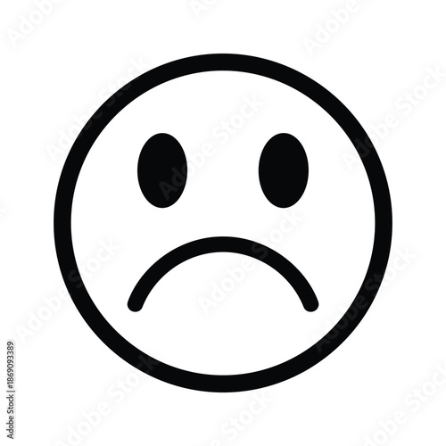 Frowning face Vector