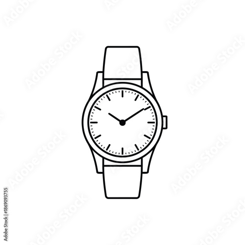 Simple wrist watch illustration