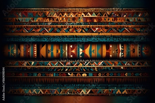 Contemporary indigenous-inspired background, professional layout
