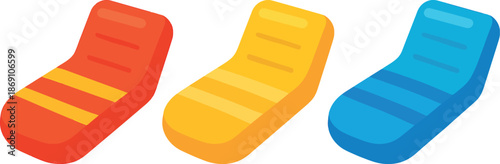 Three Inflatable Loungers