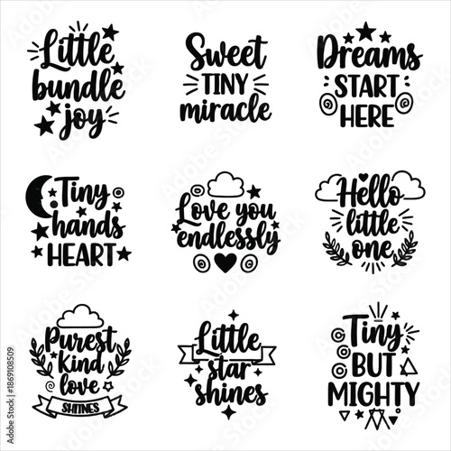 Inspirational quotes for baby shower or nursery decor