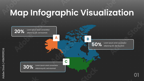 Map Infographic Visualization