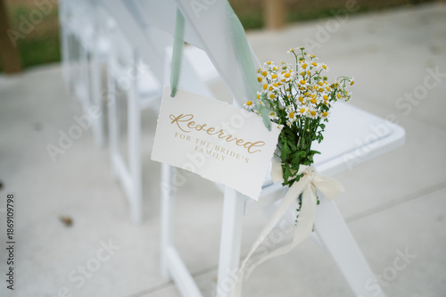 reserved wedding sign