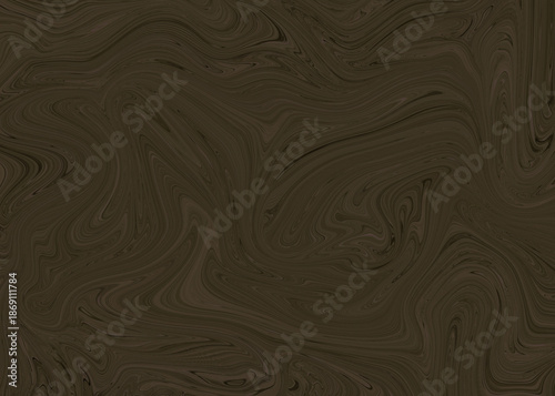 Abstract Fluid Brown Marble Pattern Background with Swirling Liquid Texture and Dark Organic Tones for Creative Design