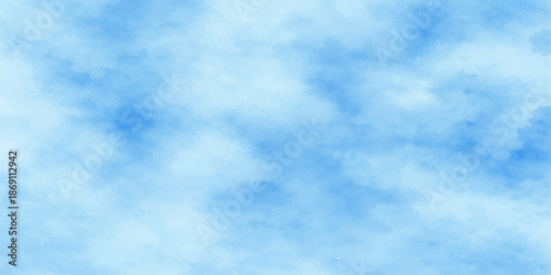 A beautiful blue sky background featuring fluffy white cumulus clouds in a clear natural atmosphere on a sunny summer day
