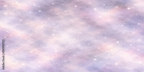 An abstract blue sky atmosphere background featuring bright stars and beautiful white clouds in a clear summer heaven with sunlight