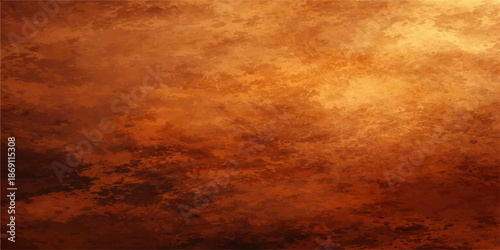 A blank vintage parchment with a stained brown grunge texture provides an aged antique paper background for a weathered retro design