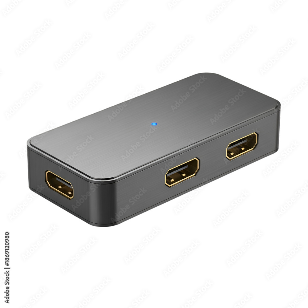 Fototapeta premium Compact hdmi switcher with two ports