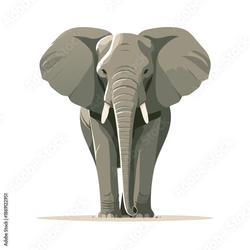 vector of African Forest Elephant