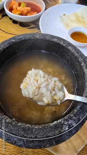 Scorched rice water