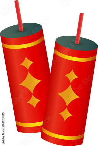 Konstfotografi Red Chinese Firecrackers