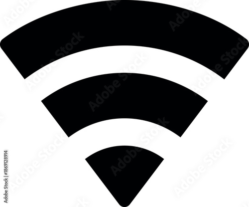 Wifi internet sign icon in flat style. Wi-fi wireless technology vector illustration on isolated background. Network wifi business concept