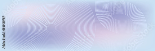 Abstract circle lines on light blue background.