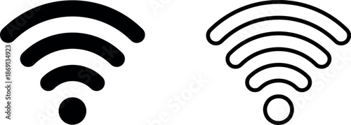 wifi icon isloated on a white background