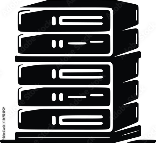 Stack of server units