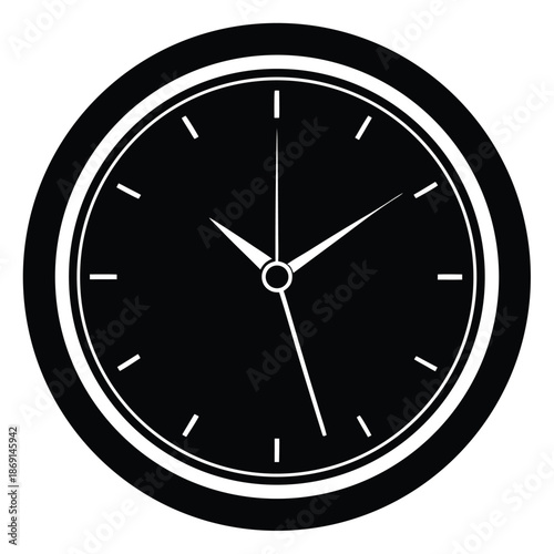wall clock  on white background