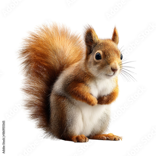 squirrel on transparent