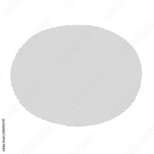  クレヨンで描いたような楕円形のフレーム（線なし）