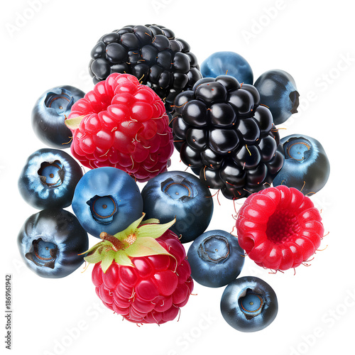 blackberry and raspberry