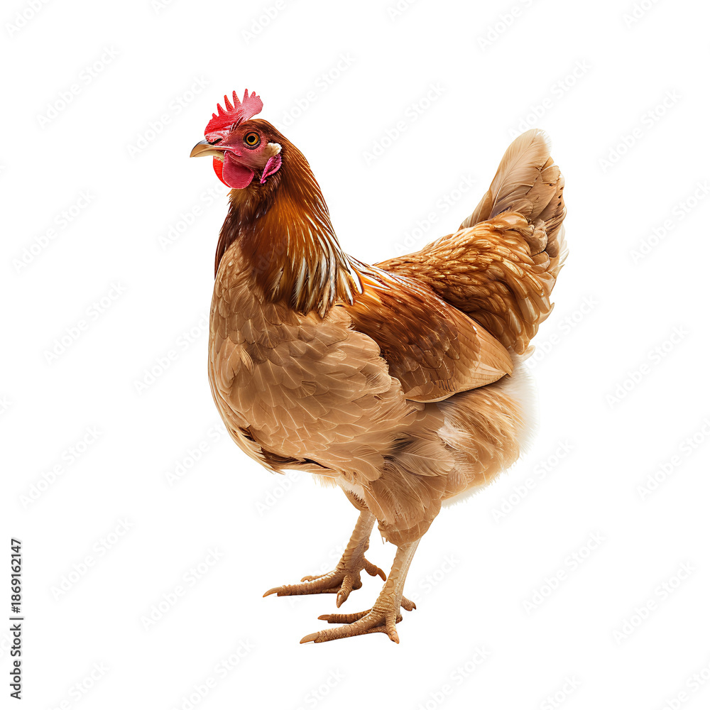 Fototapeta premium hen on transparent