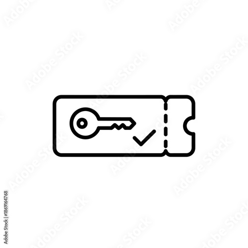 Close-up of a flight ticket and boarding pass with airline icons for travel and vacation planning