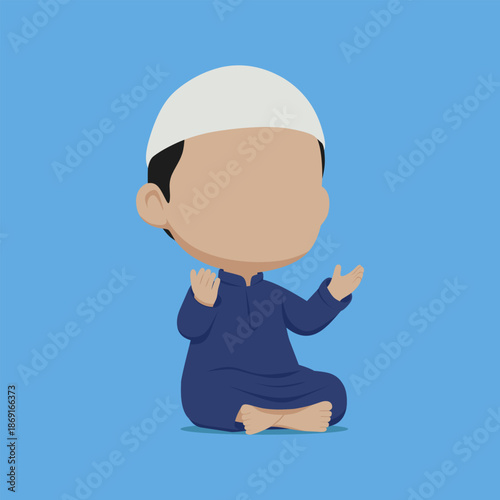 Muslim child Muslim boy praying