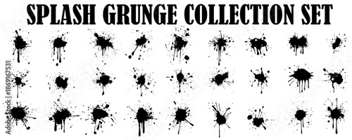 
black blots of different shapes. 