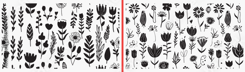 floral seed illustration, botanical seed drawings, plant reproduction art, hand drawn flower seeds, nature educational illustration, botanical elements set, seed pod sketches, floral science vector, p